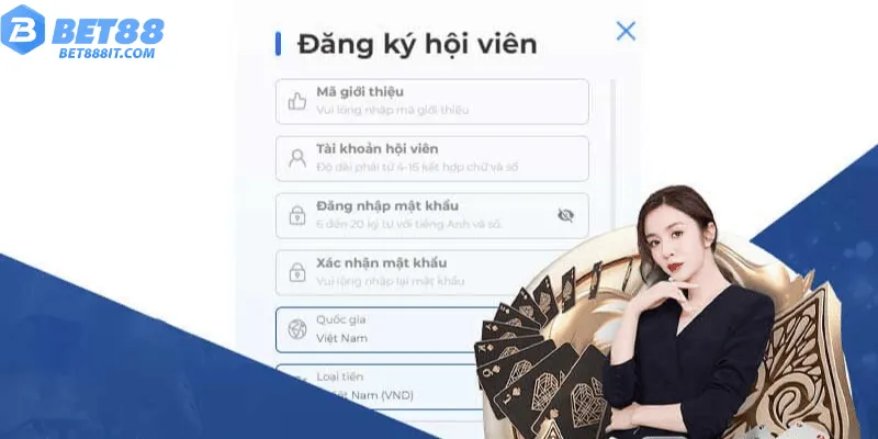 Các Trường Thông Tin Bắt Buộc Khi Tạo Tài Khoản Bet88